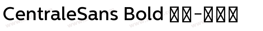 CentraleSans Bold 粗体字体转换